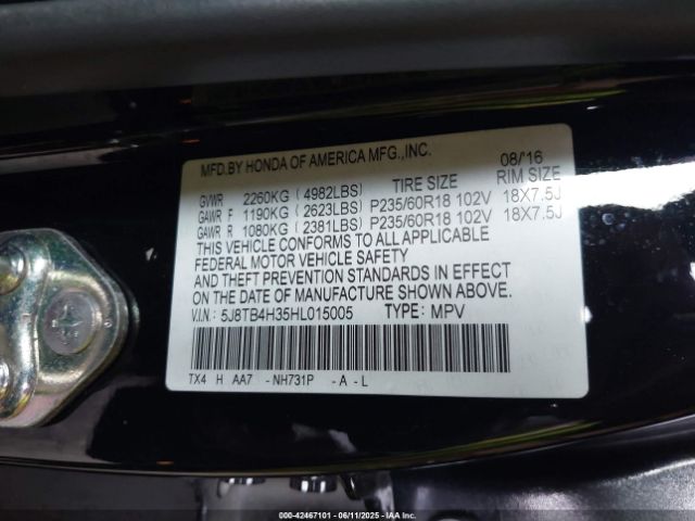 2017 ACURA RDX 5J8TB4H35HL015005 Photo 8