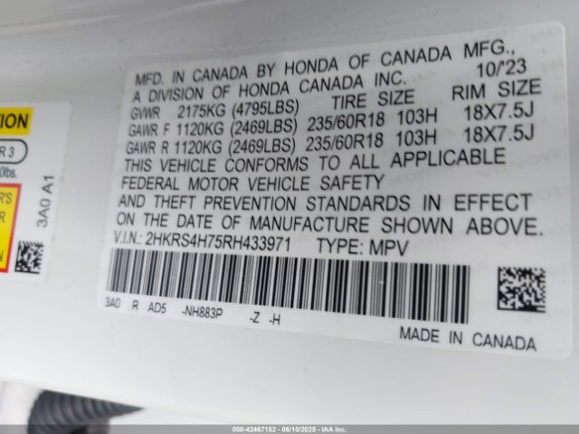 2024 HONDA CR-V 2HKRS4H75RH433971 Photo 8