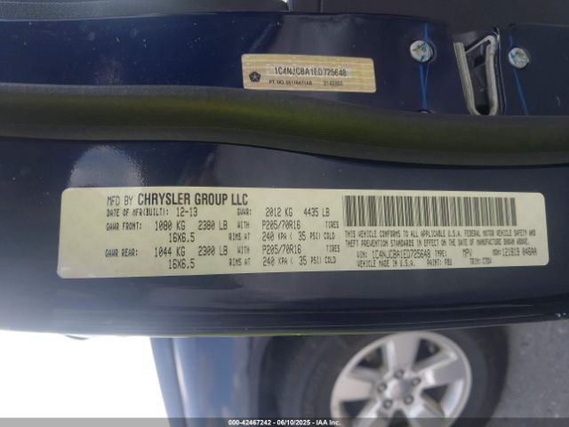 1C4NJCBA1ED725648 Jeep Compass Sport