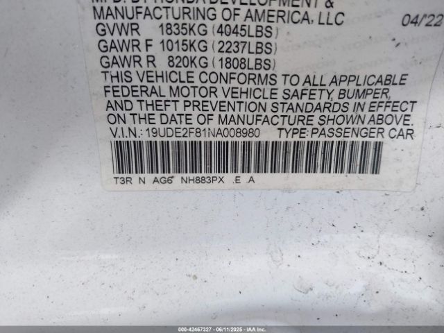 2022 ACURA ILX 19UDE2F81NA008980 Photo 8