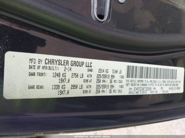3C4PDCEG0ET226205 Dodge Journey R/t