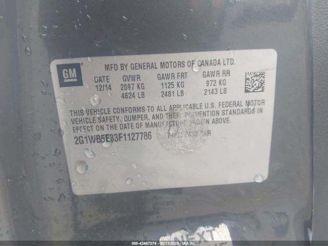 2G1WB5E33F1127786 Chevrolet lfx