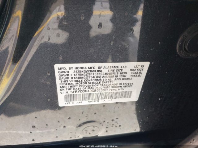 2016 ACURA MDX 5FRYD3H49GB013811 Photo 8