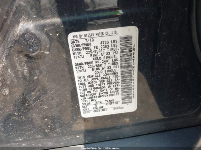 2020 NISSAN ROGUE JN8AT2MV2LW109143 Photo 8