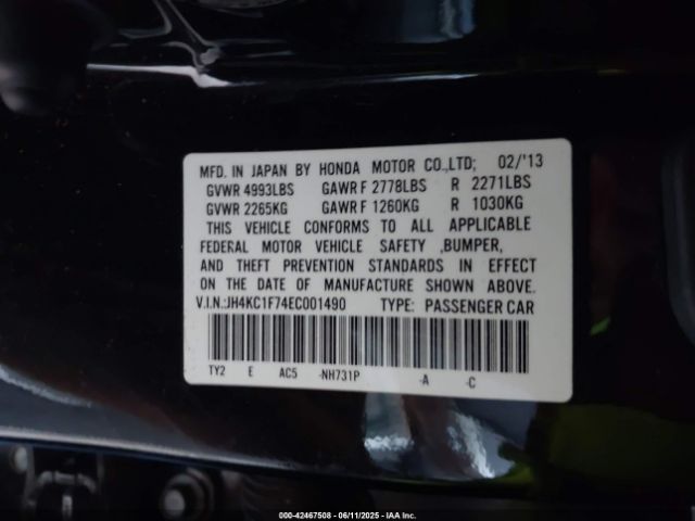 2014 ACURA RLX JH4KC1F74EC001490 Photo 8