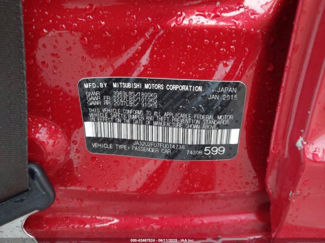 2015 MITSUBISHI LANCER JA32U2FU7FU014738 Photo 8