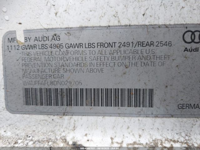 2013 AUDI A4 WAUFFAFL8DN029705 Photo 8