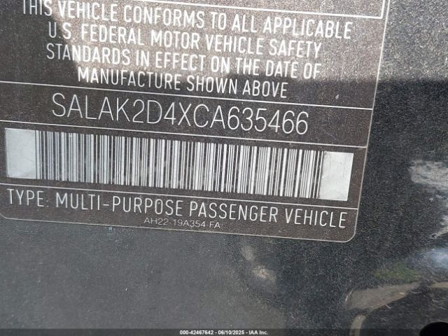 2012 LAND ROVER LR4 SALAK2D4XCA635466 Photo 8