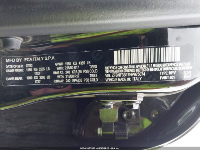 2022 FIAT 500X ZFBNF3B17NP975074 Photo 8