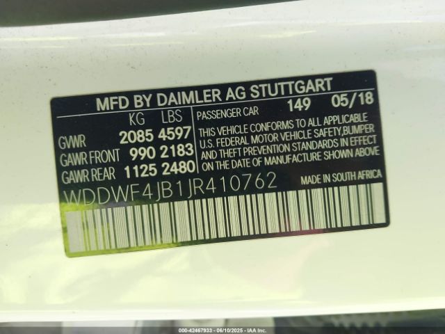 2018 MERCEDES-BENZ C 300 WDDWF4JB1JR410762 Photo 8