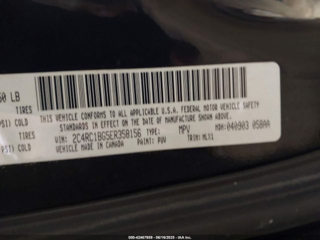 2014 CHRYSLER TOWN & COUNTRY 2C4RC1BG5ER358156 Photo 8