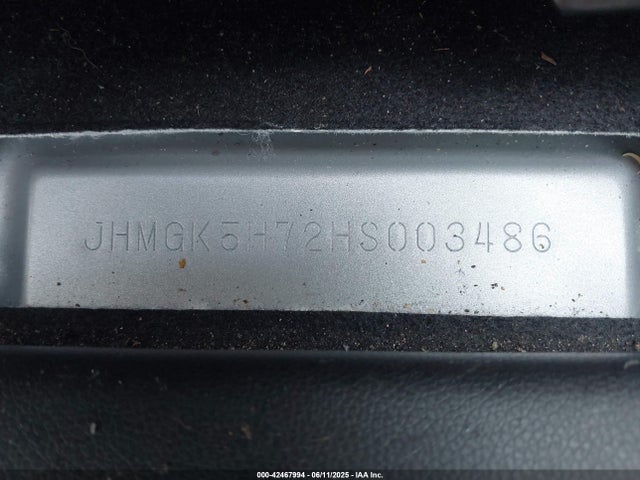 JHMGK5H72HS003486 Honda FIT EX