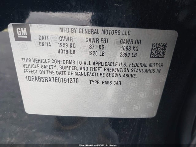 2014 CADILLAC ATS 1G6AB5RA7E0191370 Photo 8