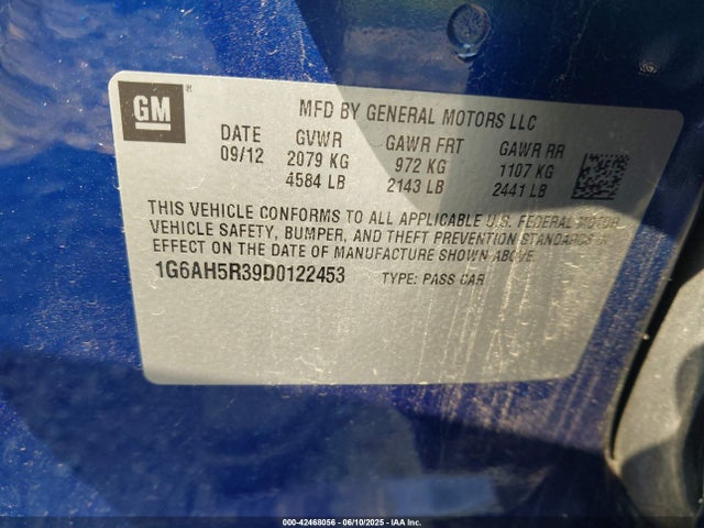 2013 CADILLAC ATS 1G6AH5R39D0122453 Photo 8