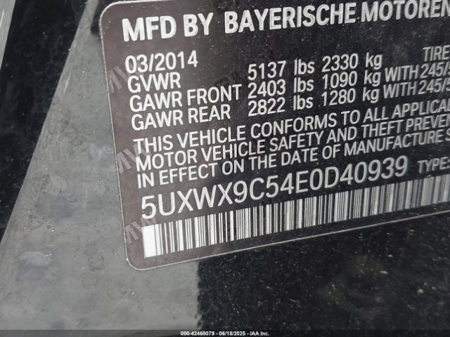 2014 BMW X3 5UXWX9C54E0D40939 Photo 8