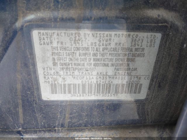 2017 NISSAN SENTRA 3N1AB7AP9HY301597 Photo 8