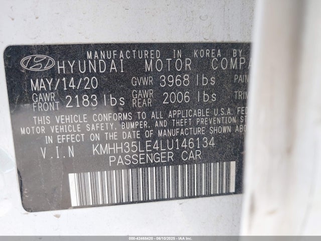 Hyundai ELANTRA GT 2020 KMHH35LE4LU146134 Image 9