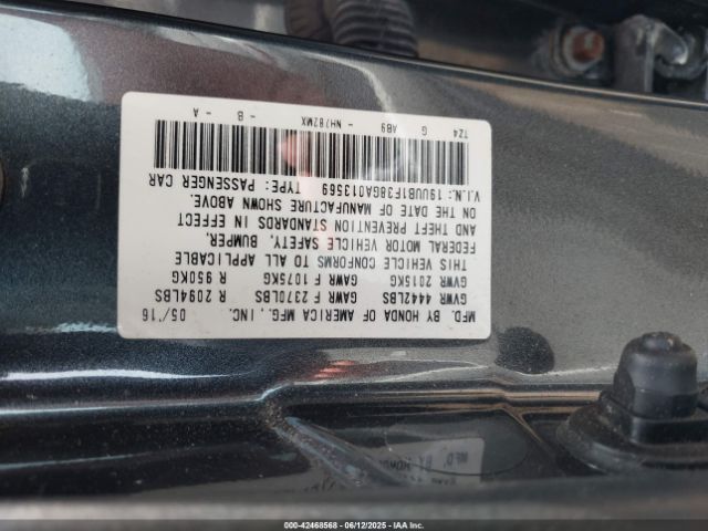 2016 ACURA TLX 19UUB1F38GA013569 Photo 8