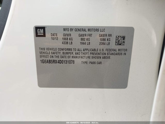 2013 CADILLAC ATS 1G6AB5RX4D0131078 Photo 8