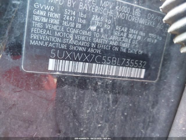 2011 BMW X3 5UXWX7C55BL735532 Photo 8