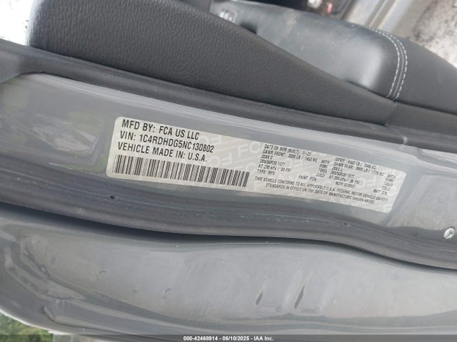 Dodge Durango 2022 1C4RDHDG5NC130802 Image 9