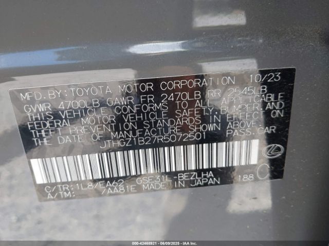 2024 LEXUS IS 350 JTHGZ1B27R5072501 Photo 8