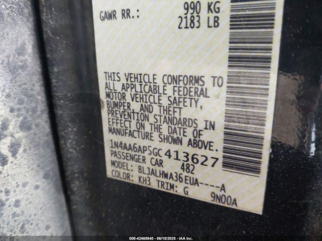 2016 NISSAN MAXIMA 1N4AA6AP5GC413627 Photo 8