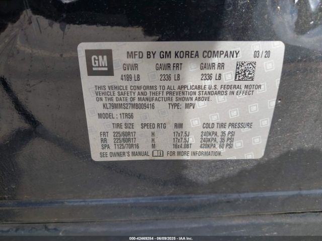 2021 CHEVROLET TRAILBLAZER KL79MMS27MB009416 Photo 8