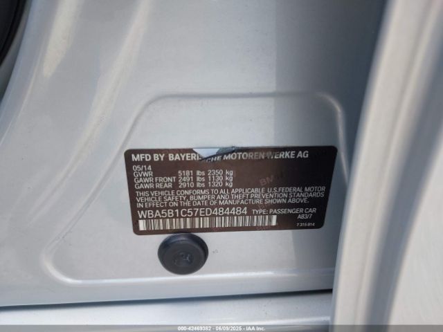 2014 BMW 535I WBA5B1C57ED484484 Photo 8