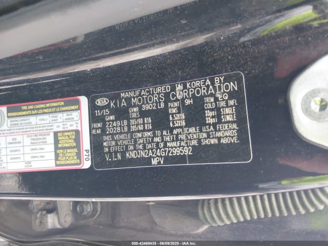 KNDJN2A24G7299592 KIA Soul