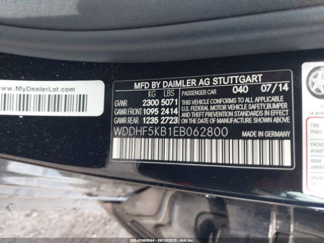 2014 MERCEDES-BENZ E 350 WDDHF5KB1EB062800 Photo 8