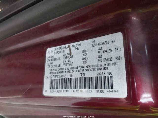 2000 DODGE RAM 1500 1B7HF13Z3YJ140812 Photo 8