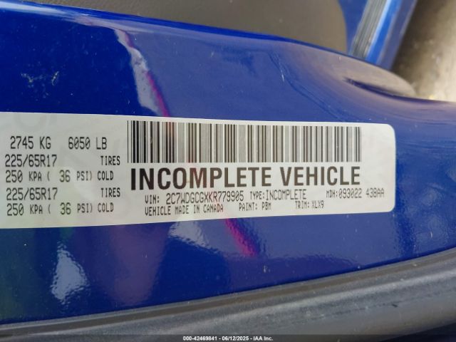2019 DODGE GRAND CARAVAN 2C7WDGCGXKR779905 Photo 8
