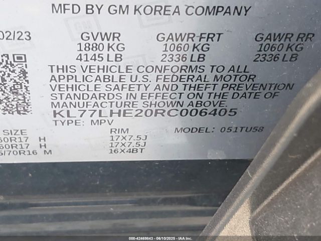 2024 CHEVROLET TRAX KL77LHE20RC006405 Photo 8