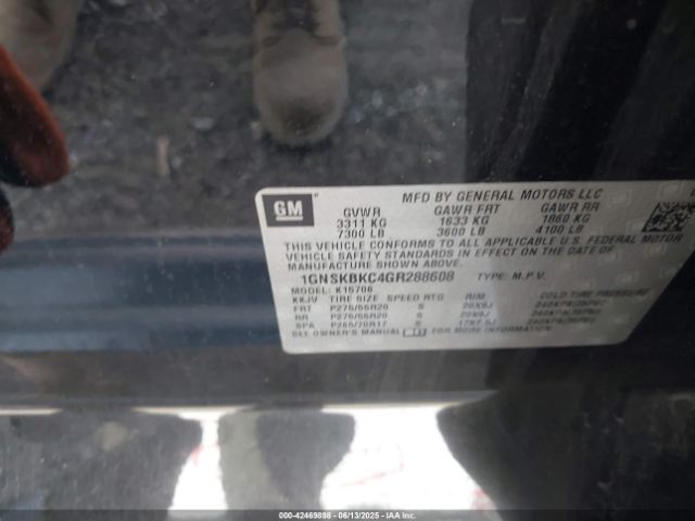 2016 CHEVROLET TAHOE 1GNSKBKC4GR288608 Photo 8