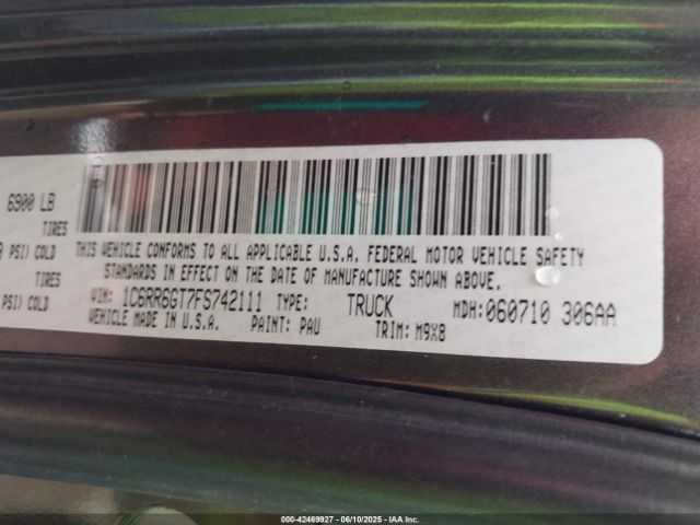 1C6RR6GT7FS742111 RAM 1500