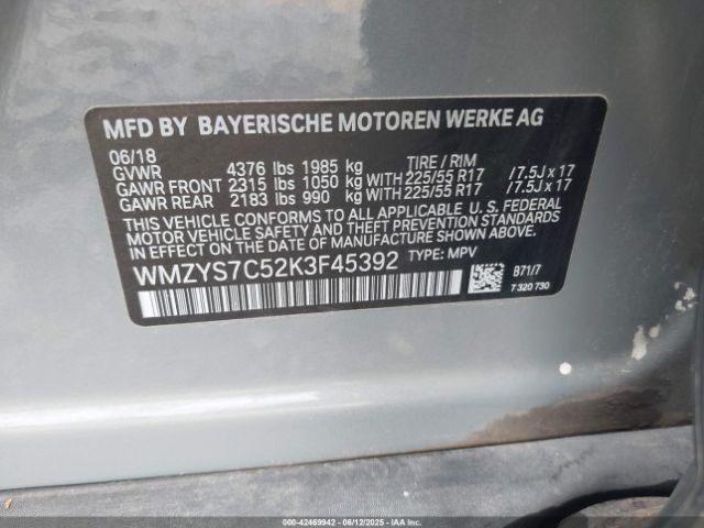 2019 MINI COUNTRYMAN WMZYS7C52K3F45392 Photo 8