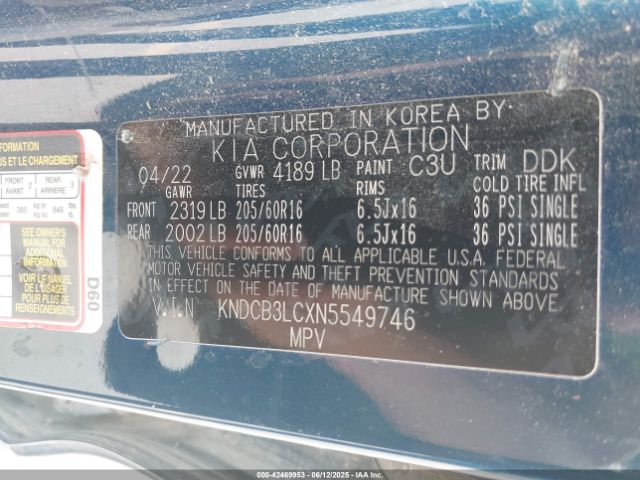 2022 KIA NIRO KNDCB3LCXN5549746 Photo 8