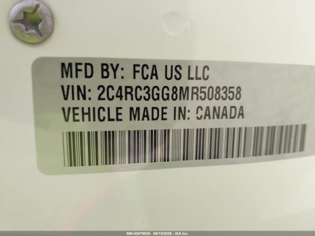 2021 CHRYSLER PACIFICA 2C4RC3GG8MR508358 Photo 8