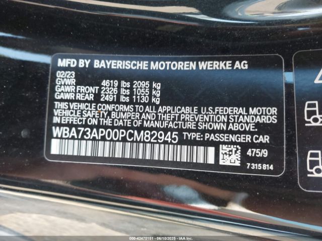 2023 BMW 430I WBA73AP00PCM82945 Photo 8
