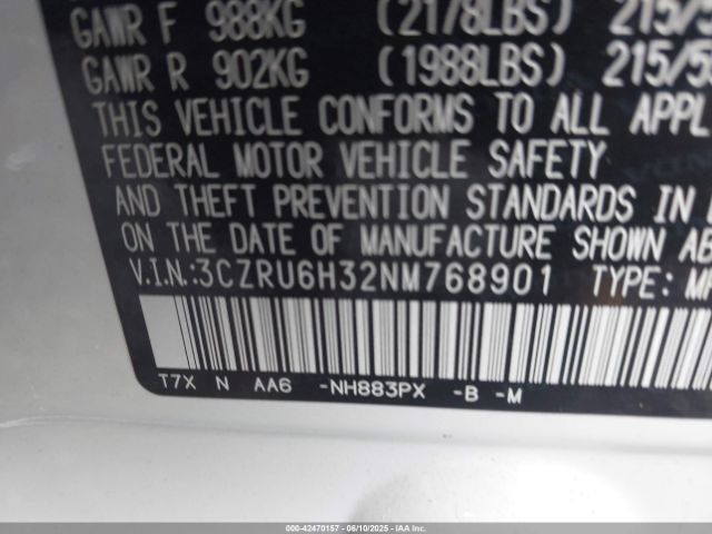 2022 HONDA HR-V 3CZRU6H32NM768901 Photo 8