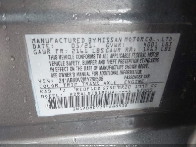 2021 NISSAN SENTRA 3N1AB8DV2MY288508 Photo 8