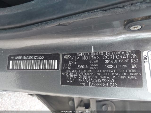 2013 KIA FORTE KNAFU4A25D5725850 Photo 8