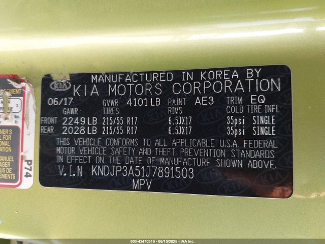 KNDJP3A51J7891503 KIA g