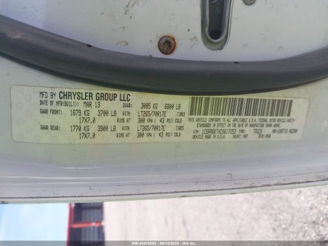2013 RAM 1500 1C6RR6KTXDS617253 Photo 8