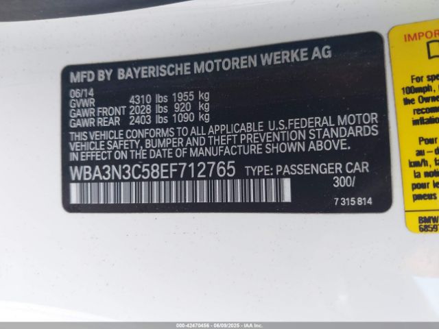 2014 BMW 428I WBA3N3C58EF712765 Photo 8