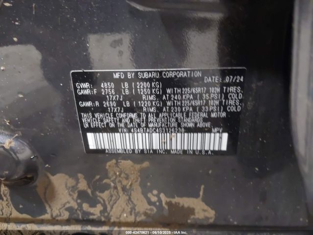 2025 SUBARU OUTBACK 4S4BTADC4S3126238 Photo 8