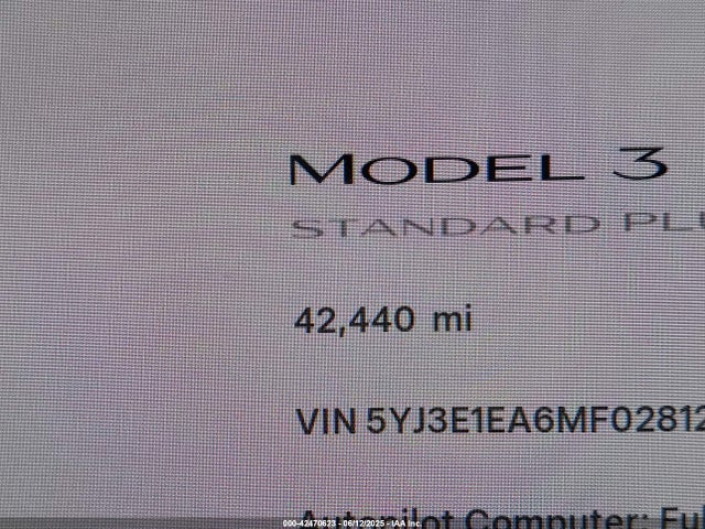 2021 TESLA MODEL 3 5YJ3E1EA6MF028124 Photo 6