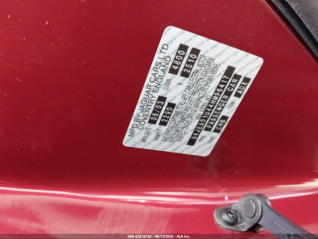 2004 JAGUAR S-TYPE SAJEA01U44HM96417 Photo 8