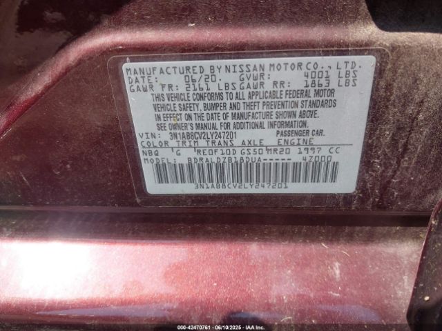 2020 NISSAN SENTRA 3N1AB8CV2LY247201 Photo 8